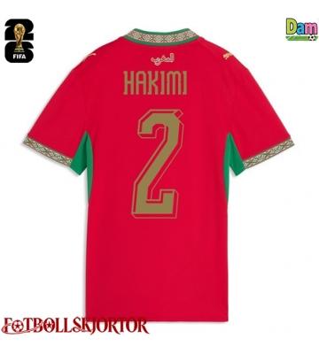 Marocko Achraf Hakimi #2 Hemmatröja Dam VM 2026 Kortärmad